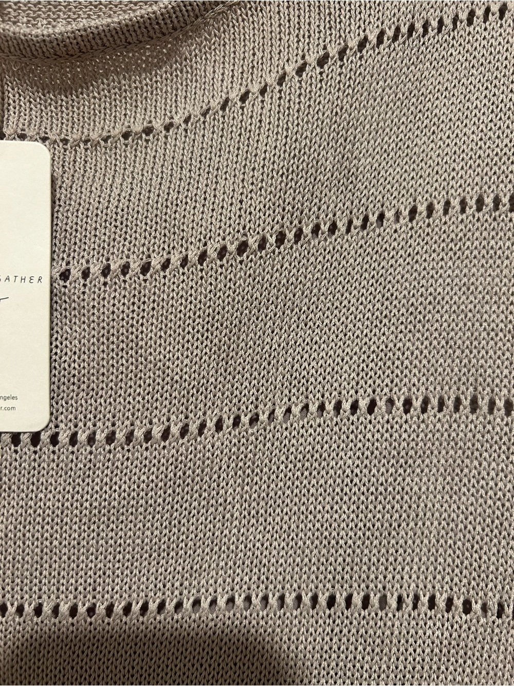Grade & Gather Knit Midi Dress in Taupe size medium - Picture 5 of 6